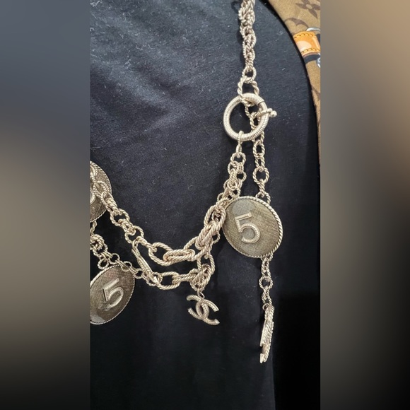 Authentic CHANEL B 13P No.5 CC Chain Belt/Necklace - Picture 15 of 16